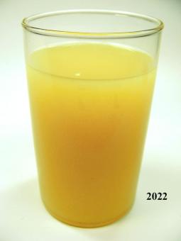 Glas Sinaasappelsap (echt glas) dummy 6.5x10.5 cm