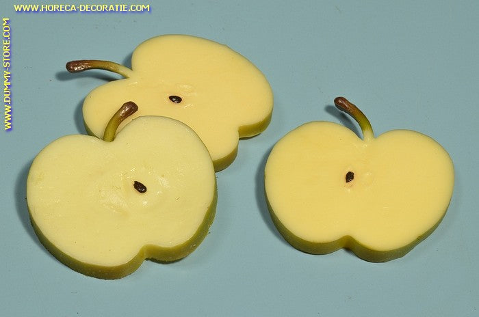 Appel, schijven, 3 stuks (decoratie) dummy - namaak