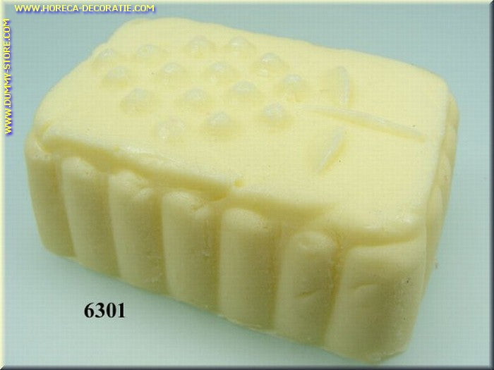 Boter,125 gram stuk - dummy - namaak - imitatie
