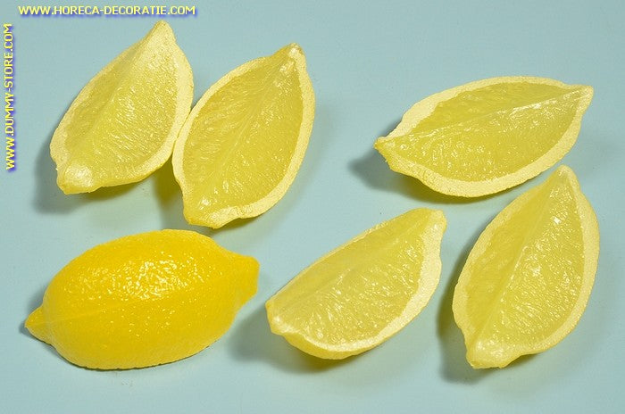 Citroen, 6 partjes - 90x35 mm - dummy - Fruit - imitatie
