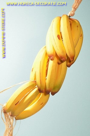 Bananen, streng,15 stuks Lengte: 50 cm (decoratie dummy - namaak