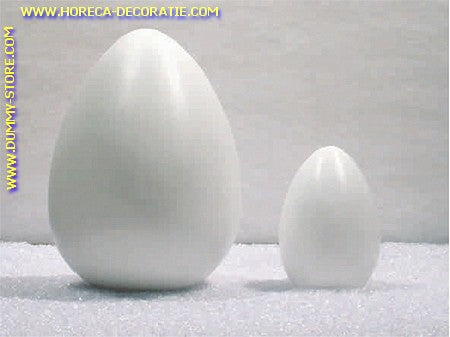 Decoratie Ei, WIT, hoogte: 17 cm 12, stuks