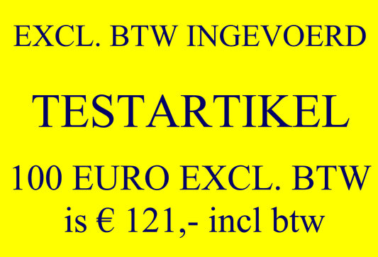 Testartikel GEEL 121 incl btw